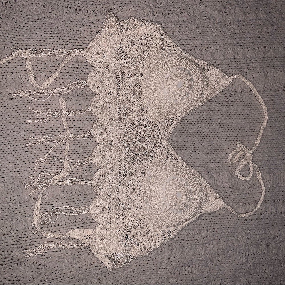 Knitted y2k Swim/Bikini Top.